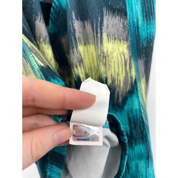 The North Face Top Womens Medium Tank Cypress Teal Yellow Racerback Athletic - Picture 7 of 7